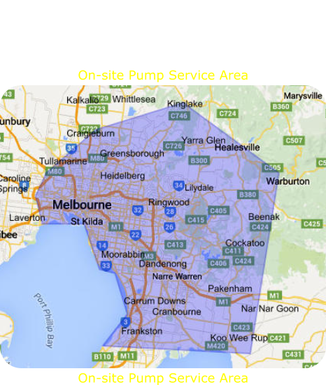 On-site Pump Service Area On-site Pump Service Area