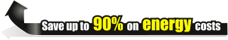 Save up to 90% on energy costs