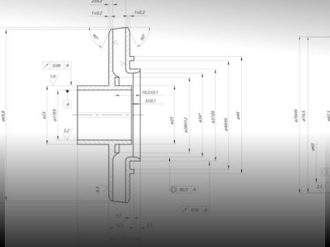 Electric water pump drawing